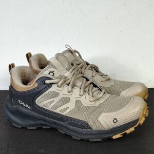 Oboz Katabatic Low Hiking Shoes Womens 6.5 Gray Black Trail Sneakers FG43002